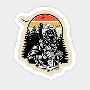 Fireman forest Sticker